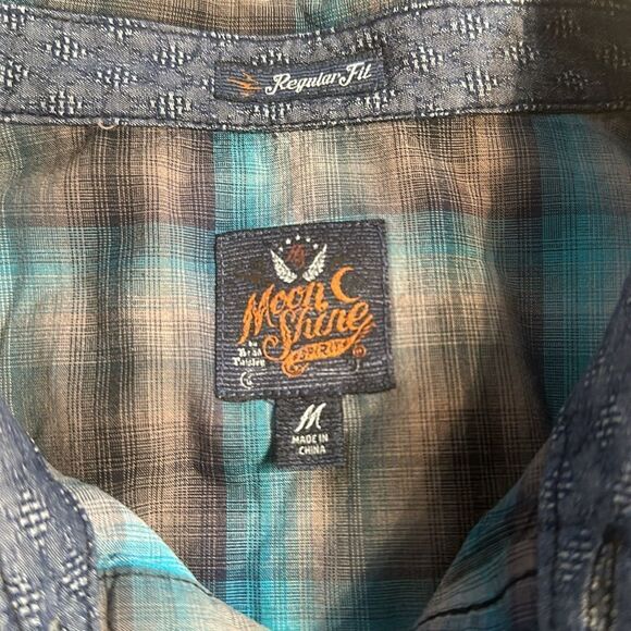 Moon Shine snap button shirt M (2850) - Picture 4 of 4